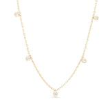 Diamond Bezel Drop Necklace