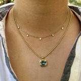 Beaded Ball Chain Necklace