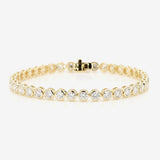 Bezel Lab Grown Diamond Tennis Bracelet