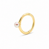 Pearl Hoop Earring