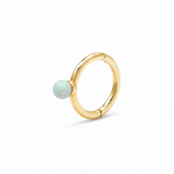 Opal Hoop Earring