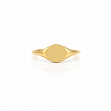 Round Signet Ring