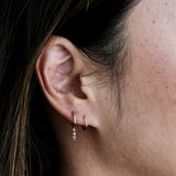 Lightning Bolt Hoop Earring