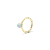 Opal Hoop Earring