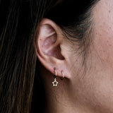 Star Hoop Earring
